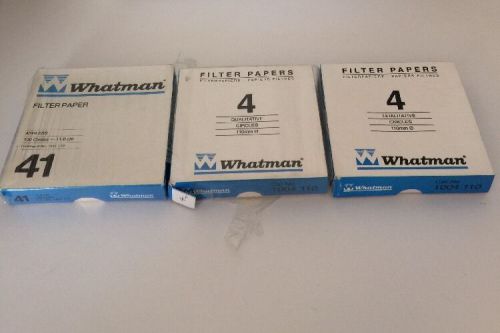 Whatman 110 MM Qualitative Filter 1004-110 3 Boxes