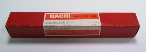 NACHI 51/64 HIGH SPEED STEEL STRAIGHT SHANK SCREW MACHINE DRILL 561 SERIES NEW
