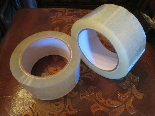 2 Rolls 2&#034; x 110 Yards (330 Feet) Clear Packing Tape Shipping Carton Sealing NEW