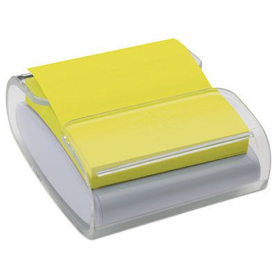 Pop-Up Notes Wrap Dispenser, 3 x 3, White/Clear, Sold as 1 Package