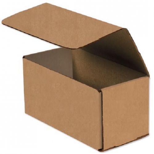 Kraft Corrugated Cardboard Shipping Boxes Mailers 12&#034; x 4&#034; x 4&#034; (Bundle of 50)
