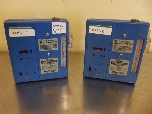 Lot of 2 Gilian HFS-513A High-Flow Samplers-Power Up &amp; Pump Well-m983