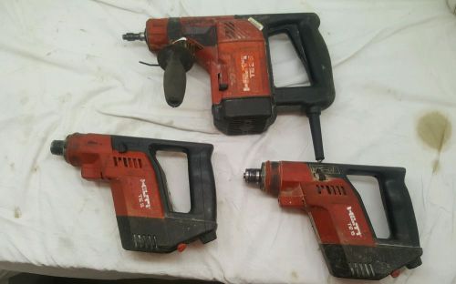 Lot of 3 Hilti Hammer Drills for parts drill TE 25 TE 5