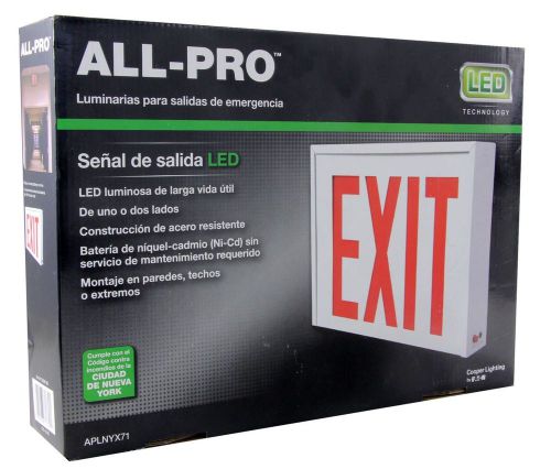 All-Pro AP Series Red LED Hardwired Exit Light
