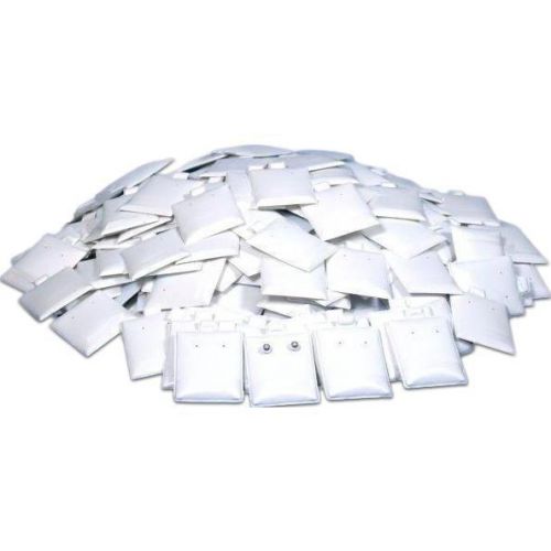 200 White Puff Earring Cards 1 1/2&#034; x 1 3/4&#034;