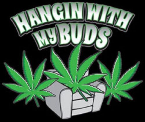 Hangin Bud Marijuana Weed HEAT PRESS TRANSFER for T Shirt Tote Sweatshirt 730j