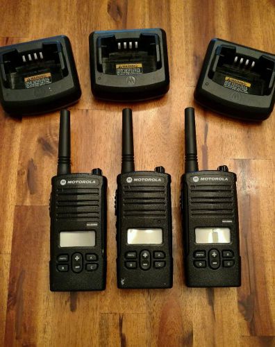 3 Motorola RDU2080d UHF Radios with Chargers