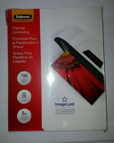 Fellowes Laminating Pouches, Thermal, ImageLast, Letter Size, 5 Mil, 150 Pack