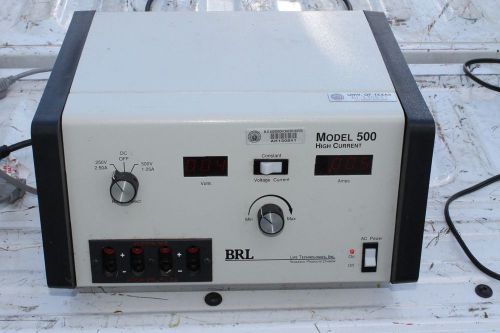 BRL Life Technologies Model 500 Electrophoresis Power Supply