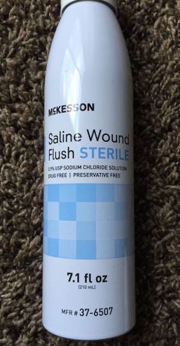NEW: McKesson Saline Wound Flush- sterile 7.1fl oz. 37-6507