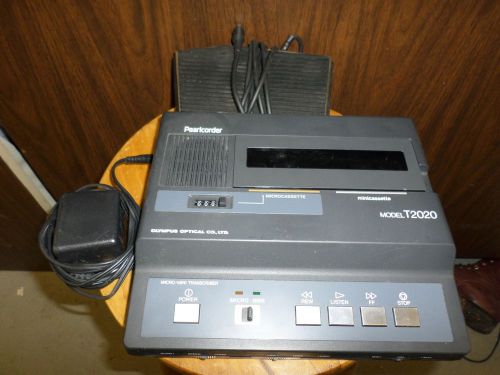 Olympus Pearlcorder T2020 Micro &amp; Mini Cassette Dictation Transcriber System