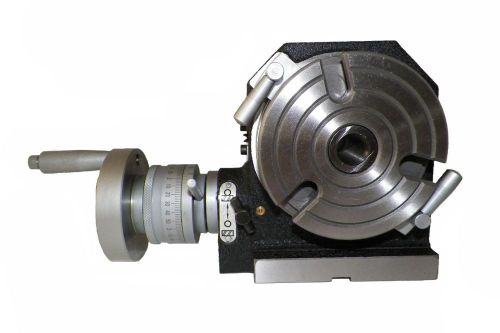 4&#034; HORIZONTAL &amp; VERTICAL ROTARY TABLE PRIME QUALITY 4 INCH HV ROTARY TABLE