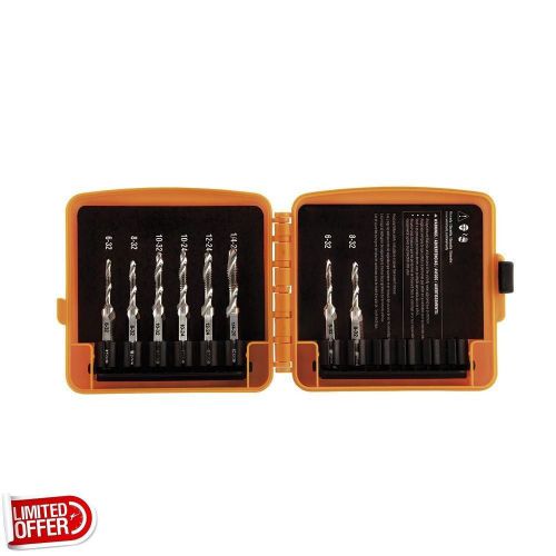 SALE Klein Tools 32217 8-Piece Drill Tap Tool Kit Wire,