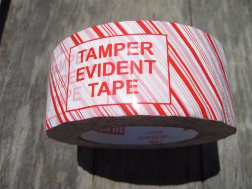 1 Opened Roll of Uline Tamper Evident Security Packing Tape, 2&#034; x 110 yds