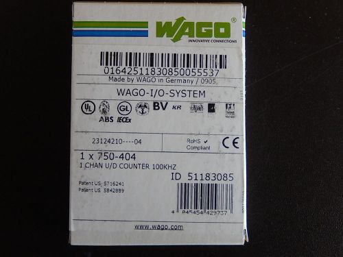 WAGO I/O System 1 Channel U/D Counter 100Khz 750-404. NIB