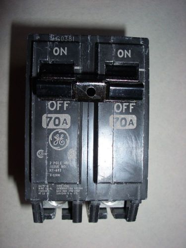 General electric / ge thql 70a 2 pole circuit breaker for sale
