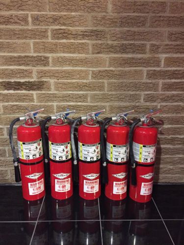 FIRE EXTINGUISHER 10LBS 10# ABC NEW CERT TAG LOT OF 5 NICE