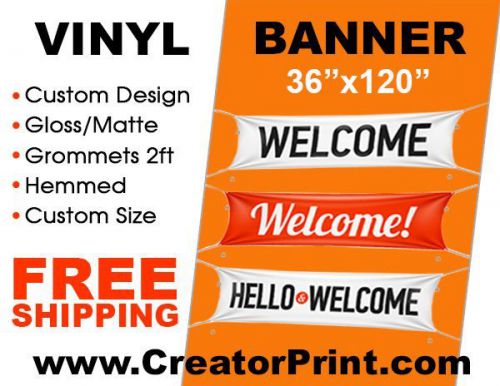 3&#039;x 10&#039; Full Color Custom Banner High Quality 13oz Vinyl - Creator Print