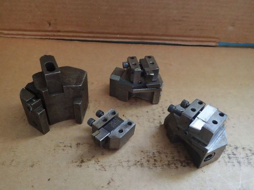 3 pc Conomatic Screw Machine Form Tools &amp; Roller Rest 1-1/2&#034; Wide Dovetail Mount
