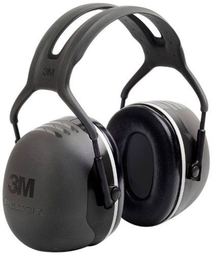 3M Peltor X-Series Over-the-Head Earmuffs NRR 31 dB One Size Fits Most Black ...