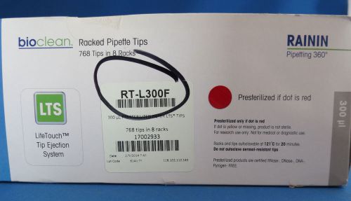 8 Racks Rainin LTS 300ul Pipette Pipet Filter Tips RT-L300F # 17002933