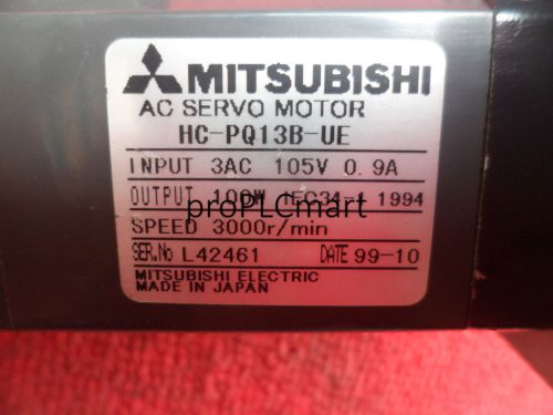 MITSUBISHI SEVOR MOTOR HC-PQ13B-UE FAST FREE SHIPPING HCPQ13BUE USED