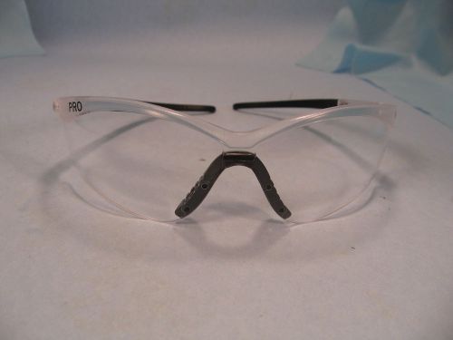 Jackson Safety  V20 Pro Safety Glasses, Clear Lenses with Black Tips