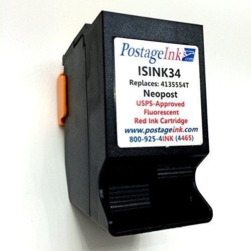Postageink.com Neopost ISINK34 Red Ink Cartridge for IS330, IS350, IS420, IS440,