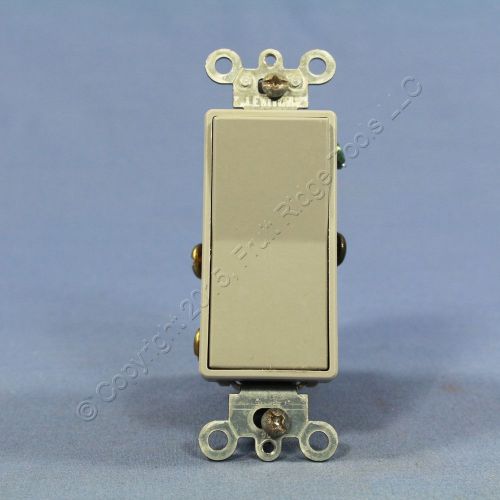 Leviton gray commercial double pole decora rocker light switch 15a bulk 5692-2gy for sale