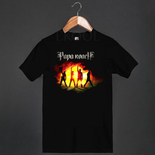 New Design Papa Roach Gas Mask Logo Black T-Shirt Rock Band