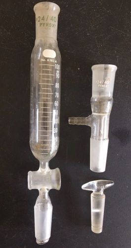 PYREX Lab Glass LABORATORY CHEMISTRY GLASSWARE 24/40