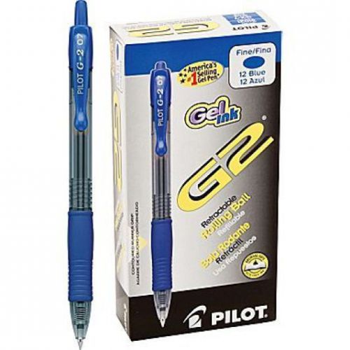 Pilot g2 premium blue 12-pack fine point gel pens for sale