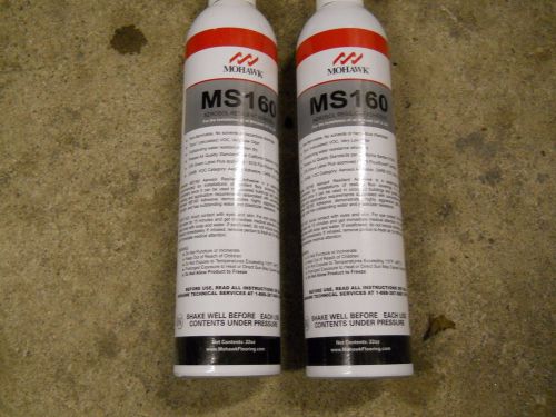 MOHAWK GLUE ms160 aerosol resilient adhesive flooring LOT OF 2