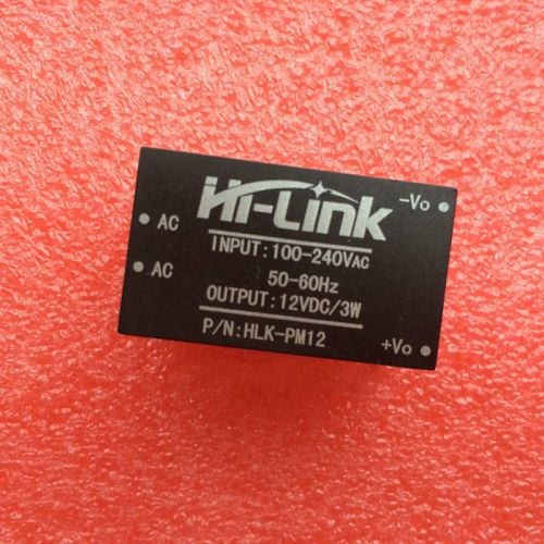 Hi-link hlk-pm12 ac-dc 220v to 12v 3w buck step down power supply module convert for sale