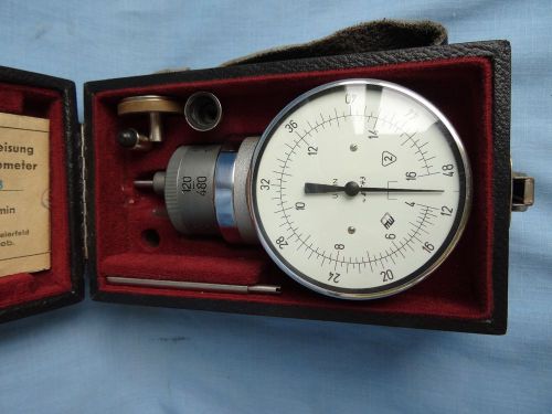 Vintage 1960&#039;s German Hand Tachometer Device Set Original Box Manual Germay