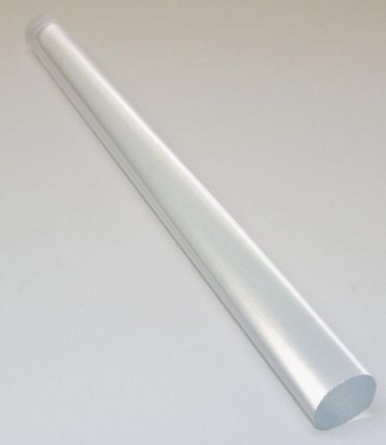 Clear Acrylic Plexiglass Extruded Rod .750 Dia 3/4&#034; x 12&#034; Transparent 1 Piece