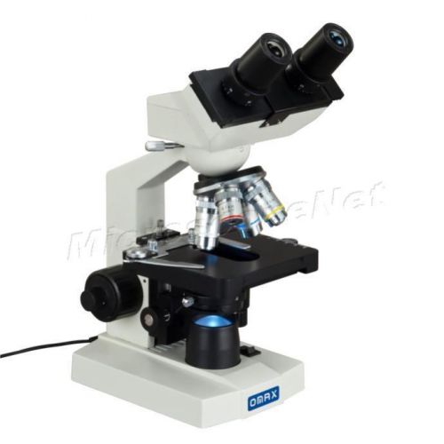 Lab Binocular Compound Microscope 3D Mech. Stage 40X-1600X with LED Illumination