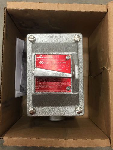 EDSC2129 COOPER CROUSE HINDS  SINGLE POLE SWITCH EXPLOSION PROOF