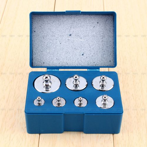 New 7pc/Set Scale Calibration Weight 10g 20gx2 50g 100gx2 200g-500g Total Weight