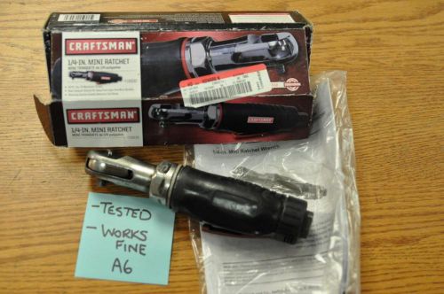 Craftsman 1/4&#034; mini air ratchet wrench 19930 fast ship! a6 for sale