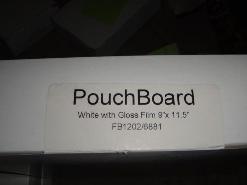 Pouch Boards - White Gloss 8.5 x 11.5 (10 ) for ProSeal &amp; Hot Laminators