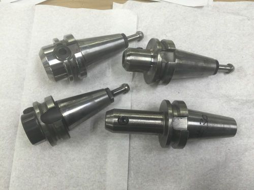 Four BT 40,  End Mill Holders 1&#034;,  3/4&#034;  And Two 1/2&#034;