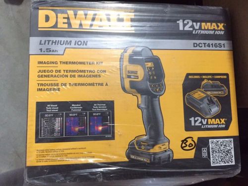 Brand new dewalt 12volt max cordless imaging thermometer kit dct416s1 for sale