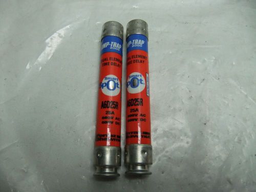 Lot of 2 amp-trap fuses a6d25r for sale