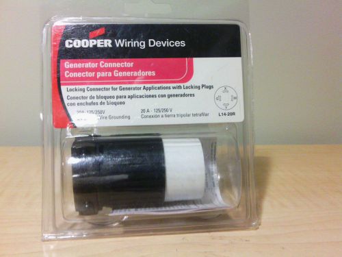 Cooper Wiring Devices - Generator Connector- 2-Pole 4-Wire 20A-125/250V  L14-20