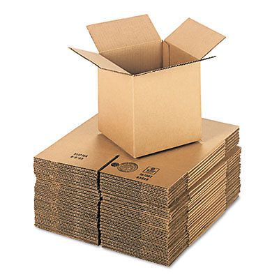 Brown corrugated - cubed fixed-depth shipping boxes, 8l x 8w x 8h, 25/bundle for sale