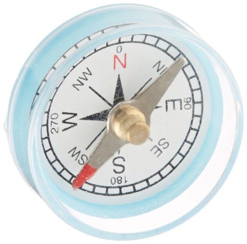 Ajax Scientific Magnetic Compass Plastic Case Covered 25mm Diameter