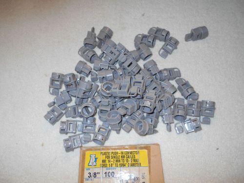 Arlington nm840-58 pcs. gray plastic push-in connector for sale