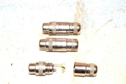 Switchcraft usa new nos metal-barrel cable-mount rca phono jack female 3 pieces for sale