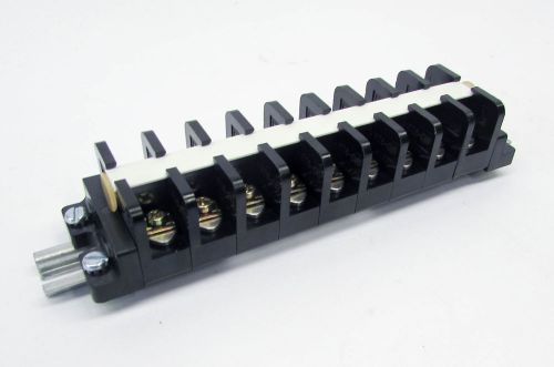 Square D 9080C9 600V 25A 2 Rows 9 Position Terminal Block Barrier